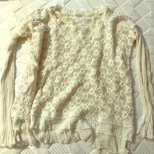 Free People White Sweater